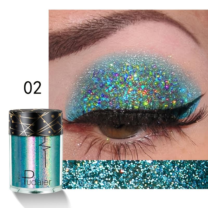 Shiny Ray Holographic Sequins Glitter Shimmer Pigment Eye Shadow Tattoo Lip Nail Body Glitter Festival Party Eye Makeup Powder