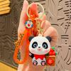 Adorable Cartoon Harvest Panda Keychain Plush Bag Charm Car Ornament Gift