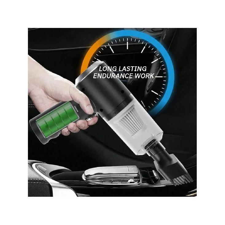 Портативный автомобильный пылесос, 3-в-1, USB-зарядка, двойная функция, портативный беспроводной мини-пылесос | Время работы 30 минут