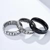 Vintage Viking Text Titanium Steel Ring Fashion Men's Ring Stainless Steel Accessory Jewelry Gift