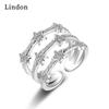 Классическое кольцо Lindon из медного сплава с цирконием, женские ювелирные изделия, свадебный подарок для вечеринки
