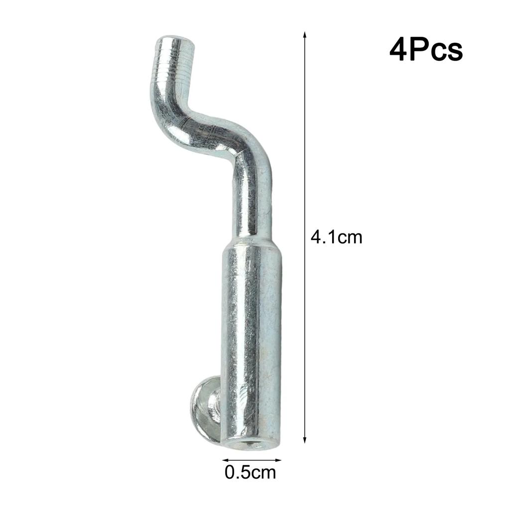 1/4pcs Z-style Cable End Single-hole Fixing Dog Leg Z Cable End For Lawn Mowers Equipment Easily Fits 2mm Cables