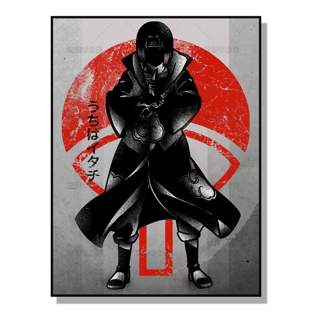 Japanese Style Anime Canvas Poster Demon Slayer Decorative Painting Abstract Character Mural for Home Children's Room Decor Gift No Frame