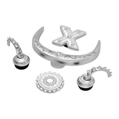 Качественные аксессуары для обуви из цинкового сплава Унисекс Серебристый