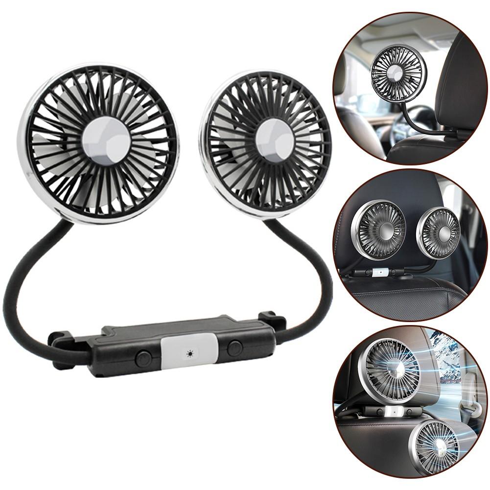 Портативный автомобильный вентилятор с магнитным креплением на 360°, регулируемый вентилятор для заднего стекла автомобиля