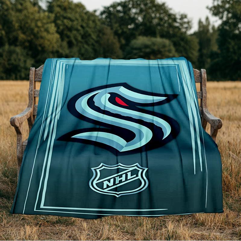 Go Team Kraken! Blanket Flannel Throw for Sofa, Indoor, Camping, Living Room, Office, Chair, And Bed Soft Birthday Gift