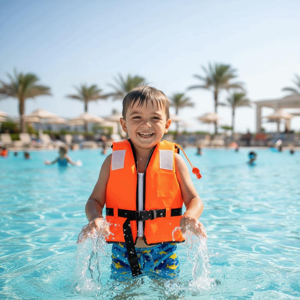 Large Buoyancy Child Buoyancy Vest with Whistle Life Vest Jacket Baby Swimming Jackets Fishing