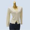 Lace V-neck Sweater Women's Cardigan Sweater Spring Stylish Unique Chic Short Tops Bottoming Shirt Women