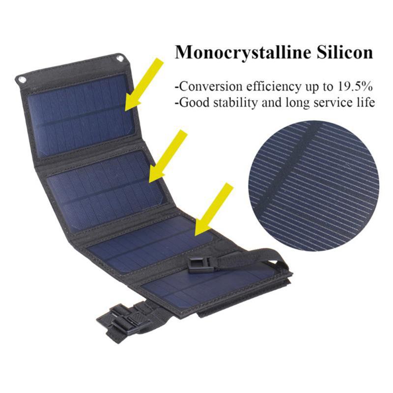 Foldable Solar Panel Portable Flexible Small Waterproof 20w 5v Solar Panels Mobile Phone Power Bank