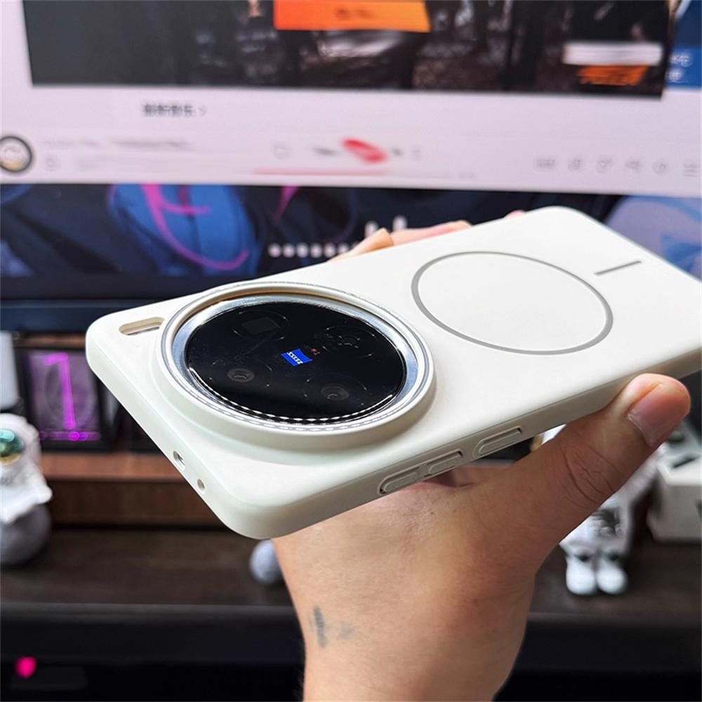 Ультратонкий однотонный матовый чехол с магнитной беспроводной зарядкой для VIIVO X200 Ultra X200 Pro MINI X200S Тонкий жесткий ПК чехол для телефона