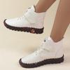 Women Boots High Quality Moccasins Beef Sole Women Single Boots  2024 Spring Casual Comfortable Luxury Sneakers Zapatos De Mujer