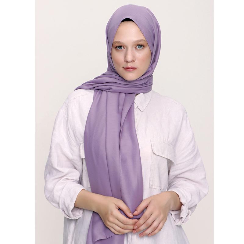 Miray Plain Soft Shawl Lilac