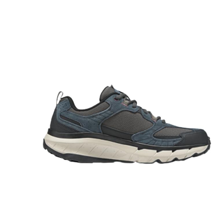 Skechers Уличные удобные прочные низкие уличные функциональные ботинки Мужская обувь Черный Синий 237755-DKNV