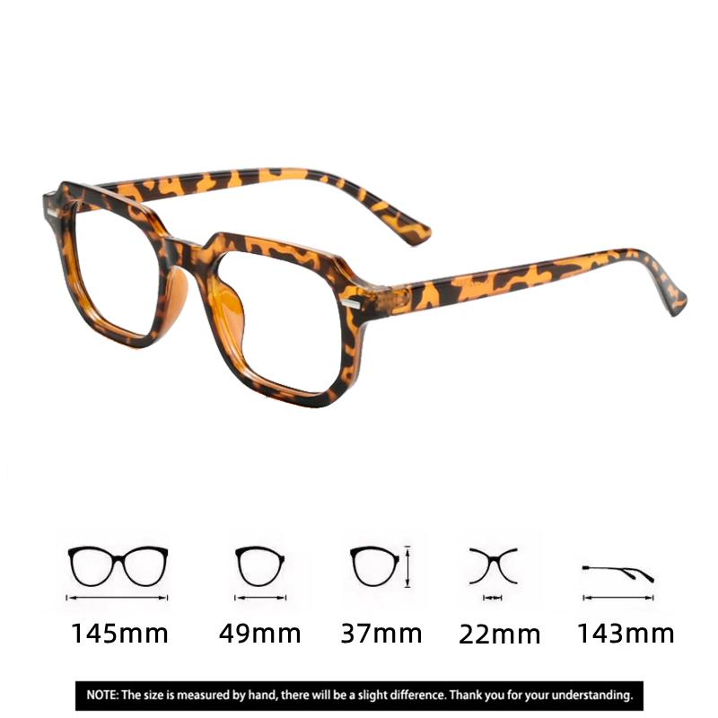 New Fashion Square Anti Blue Light Glasses Men Women Retro Vintage Clear Lens UV400 Protection Designer Brand