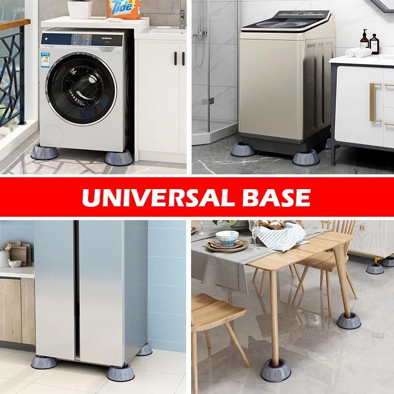 4Pcs Anti Vibration Feet Pads Washing Machine Rubber Mat Anti-Vibration Pad Dryer Non-Slip Universal Fixed Washing Machine Stand