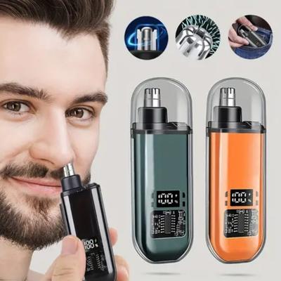 Мужской триммер для носа и ушей с USB-зарядкой - Портативные электрические ножницы с литиевой батареей 150 мАч, быстрая зарядка, подходит для возраста 14 лет и старше