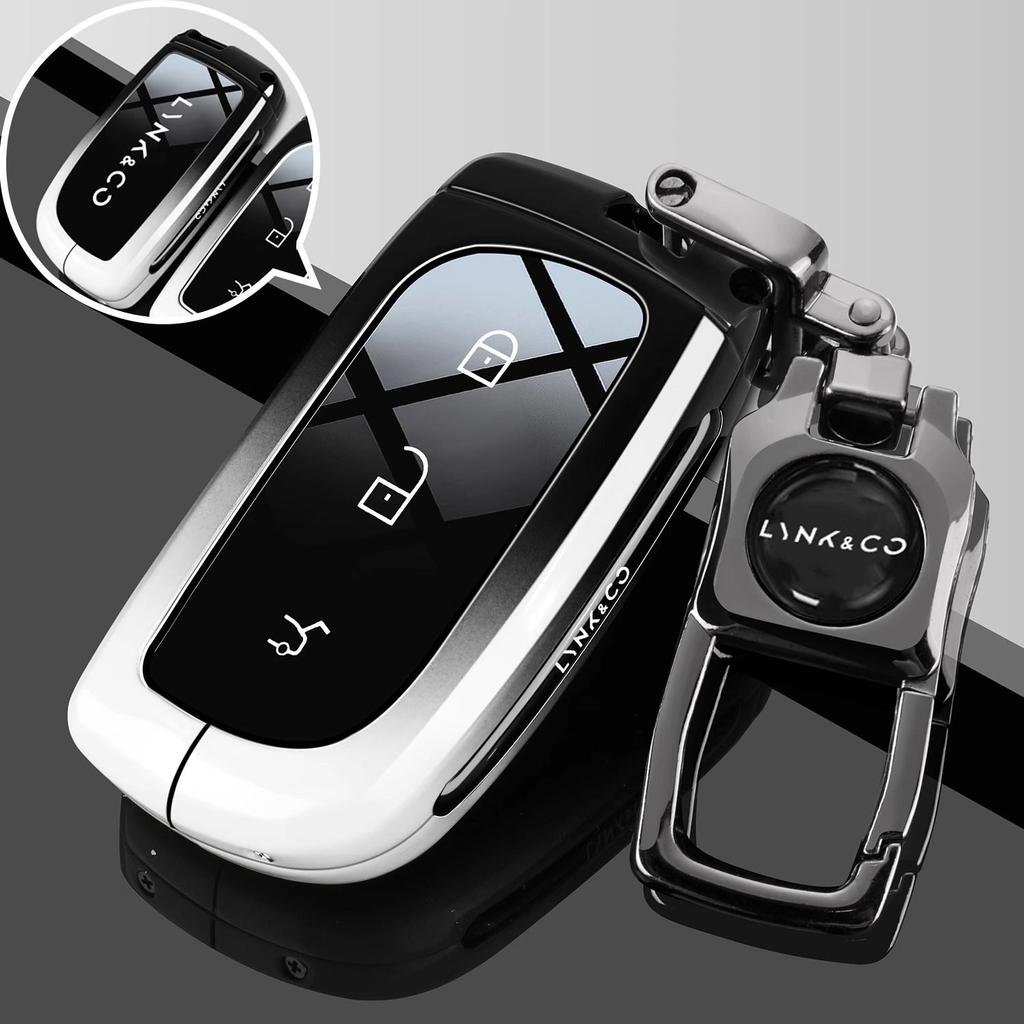 Чехол для ключа автомобиля для LYNK&CO 900 LYNKCO Ultra LYNK CO 2025 Авто-стайлинг Крышка-оболочка для пульта ДУ Брелок Держатель Корпус Аксессуары