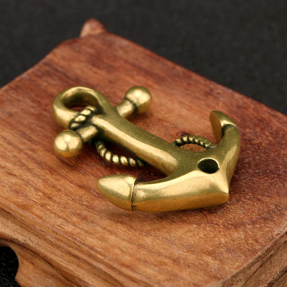 Custom Ship Anchor Jewelry Copper Metal Pendant Electroplated for Art Collectible