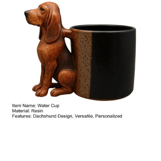 Кружка для кофе «Такса», кружка ручной работы «Бульдог», забавная кружка из смолы в виде животного, персонализированный подарок для любителей собак