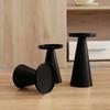 3PCS/SET Wrought Iron Nordic Golden Candle Holder Cone-shaped Scented Candles Pillar  Festive