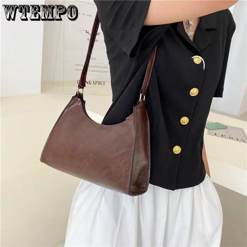 Niche Design Retro Versatile Armpit Baguette Bag Female Senior Sense of Temperament Shoulder Bag
