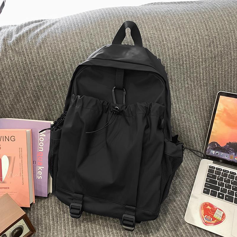 Lightweight And Simple Tooling Wind Backpack Multi-Pocket Neutral Wind Men'S And Women'S Backpack Texture Commuter Travel Bag