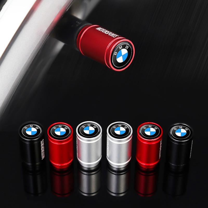 4Pcs Aluminum Car Wheel Tire Valve Cap Dustproof For BMW X1 X2 X3 X5 X4 X6 X7 G30 G20 G32 G11 G12 F40 F30 F20 F10 F34 F07 F44 OH6
