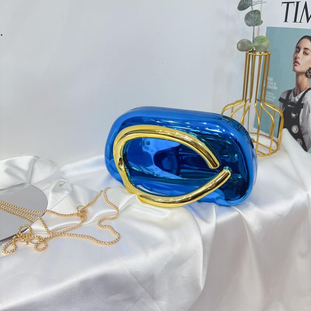 Трендовый классический круглый клатч-бокс, вечерняя сумка, акриловая сумка, винтажная металлическая ручка, кроссбоди на одно плечо