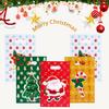 50 шт./100 шт. Рождественское украшение для дома Мультяшный принт Пакеты для вечеринки для печенья, конфет Упаковка для подарков Жемчужная пленка Праздничный Случайный