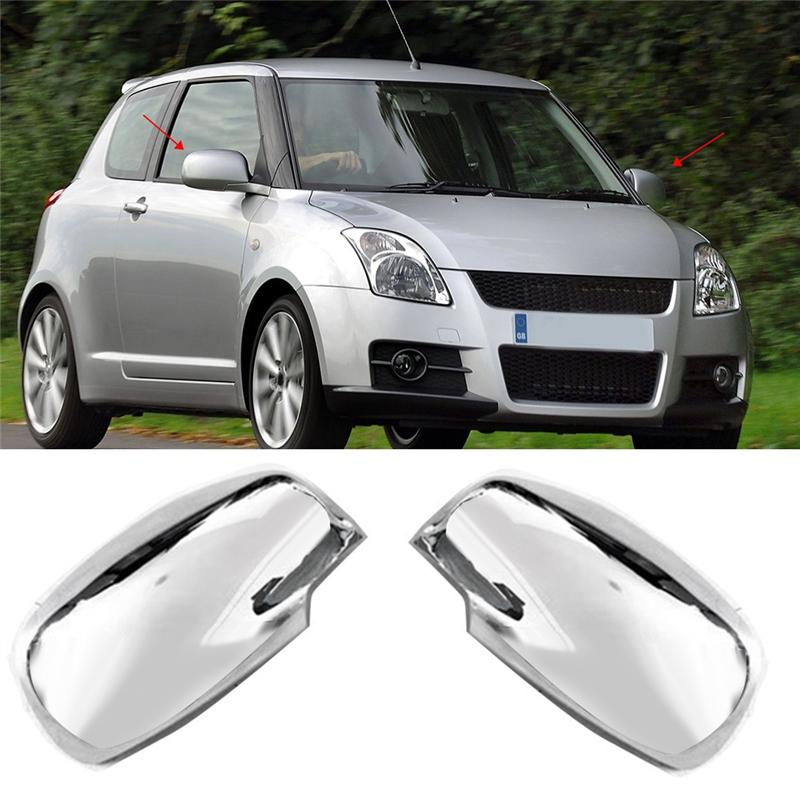 M63K-Car Rear View Mirror Case Cover For Suzuki Swift 2005- 2007 Side Wing Rear View Mirror Cover Cap Car Parts