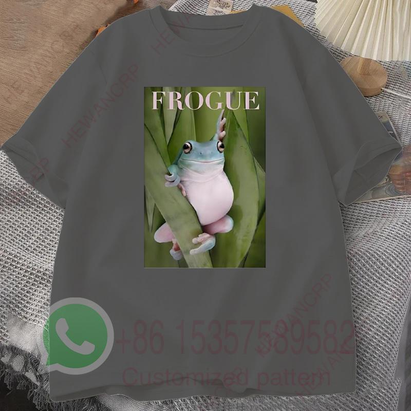 Футболка Frogue Мужской Спортивный костюм Хлопковые Короткий рукав Круглый вырез Пуловер Дышащий Повседневный Спортивная одежда Харадзюку Ретро Уличная одежда