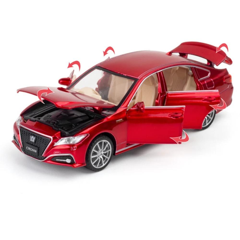 1/32 Toyota CROWN Металлическая модель автомобиля Литье под давлением и Игрушечные транспортные средства Металлическая модель игрушечного автомобиля Симуляция звука и света Коллекция Подарок