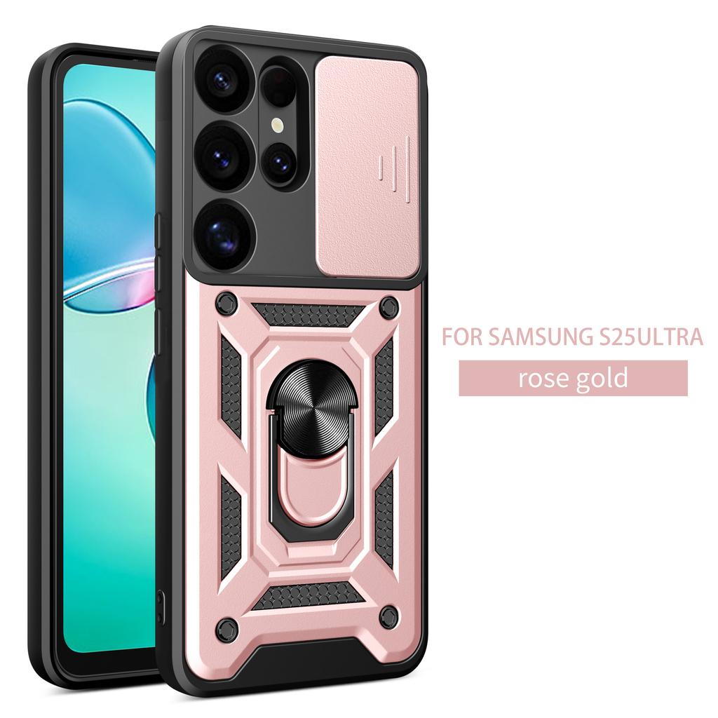 Подходит для Samsung S25 Edge Сержантское кольцо Чехол для мобильного телефона M34 Переключатель Дуговое окно Авто Магнитный всасывающий протектор