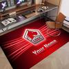Custom Rug LOSC Lille FC Pattern Print Name Text Soft Non‑Slip Floor Carpet for Home Indoor Decoration