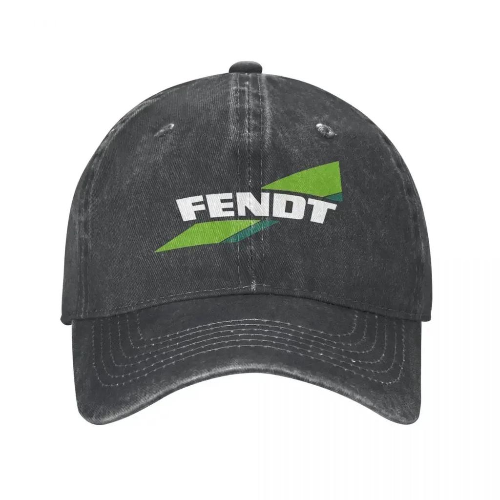 Fendt Unisex WomenBaseball Cap Distressed Denim Hats  Vintage Outdoor Workouts Adjustable Snapback