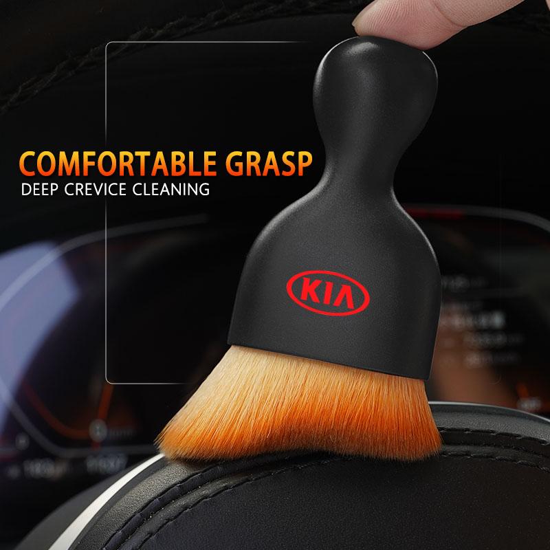 Car Interior Cleaning Tools Soft Dust Remover Brush For Kia KN GT-Line Sportage Ceed Rio Picanto Sorento Soul Cerato Venga Forte kxnhz00