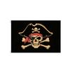 Пиратский флаг с черепом и костями 2x3 фута 3x5 футов Баннер Jolly Roger для вечеринки на Хэллоуин, бара, дома, двора, пиратская тематика, настенный декор