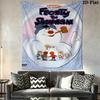 Frosty the Snowman Pattern Home Decor Tapestry, Wall Hanging, Decorative RV Wall Cloth.XGT0914013