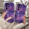 Чехол для телефона: 2D плотный защитный чехол для Samsung Galaxy A34 A35 M05 M06 S20 S22 S21 FE Plus 5G, стиль для пары, Светящийся в темноте Пляж, Рождество и Хэллоуин