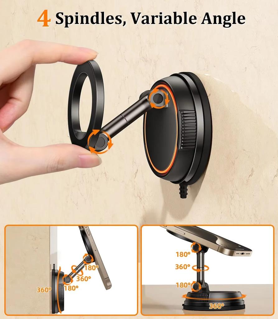 Eary Gym Magnetic Phone Holder Stand for MagSafe Portable Phone Mount Gym Accessories for Men Women for iPhone 17 16 15 14 13 12