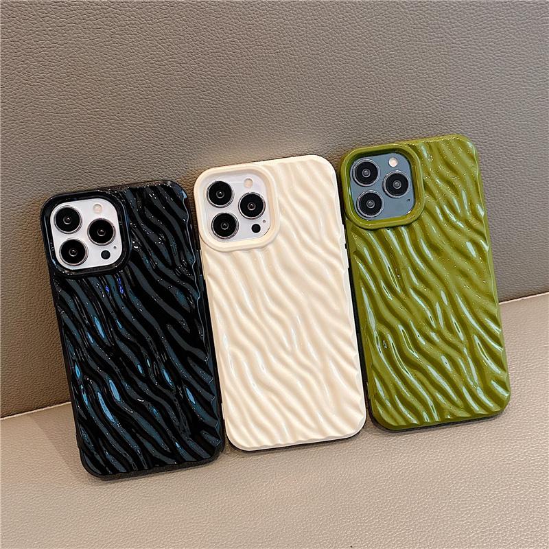 Модный простой чехол для телефона с волнами воды для Iphone 13 11 12 14 Pro Max 14 Plus, мягкий силиконовый противоударный чехол Capa Shell