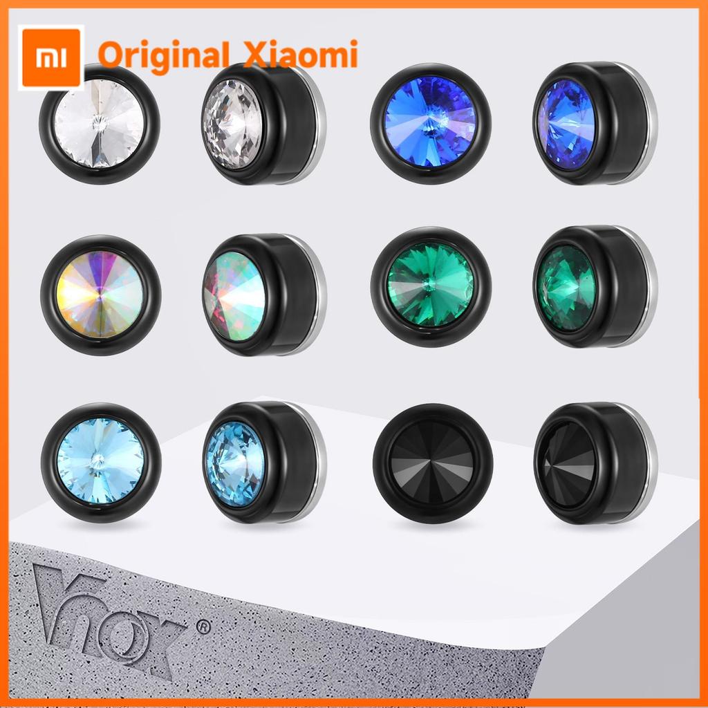 Xiaomi Vnox Магнитные Серьги-Гвоздики с Цирконами, Ширина 8 мм, для Мужчин и Мальчиков, Гипоаллергенные Серьги-Зажимы из Нержавеющей Стали Без Прокола, Ювелирное Изделие, Подарок