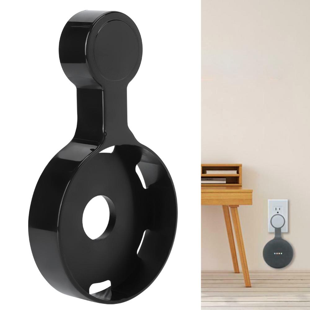 Plastic Wall Mount Bracket 4.8x7.28 in Socket Outlet Holder Smart Speaker Accessories