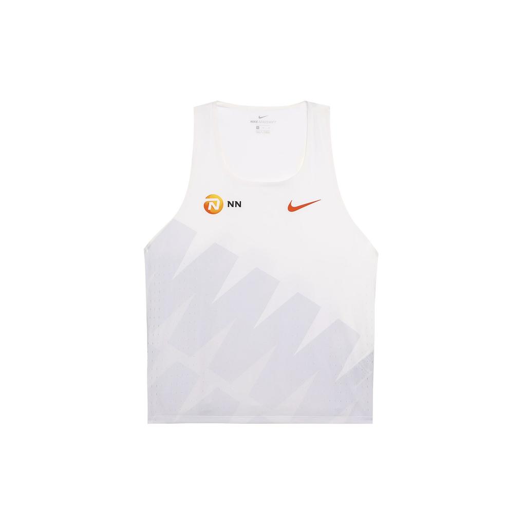 Nike Мужские майки Белые С круглым вырезом Умеренный вырез-халтер CW1253-100