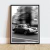Vintage Black And White Sports Car Photo Print Modern Bedroom Wall Decor Car Poster Black And White Sports Car Canvas Print