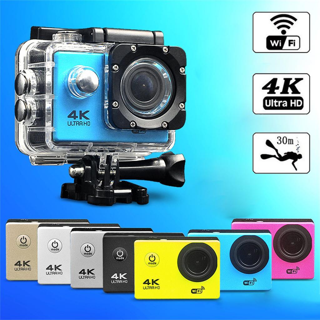 New Action Camera Ultra HD 4K WiFi 2 Inch 170D Underwater Waterproof Helmet Video Recording Sport Cam