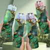 1PC Green Gemstone Gold Marble Pattern 750ml Color Plastic Sports Water Bottle Leakproof Flip Straw Lid Suitable for Sports Office Home Use