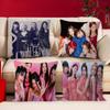 Популярная K-Kpop команда I-i DleS Офисная наволочка для подушки Чехол для подушки в машину 45X45СМ Наволочка для поясничной подушки Чехол для подушки дивана
