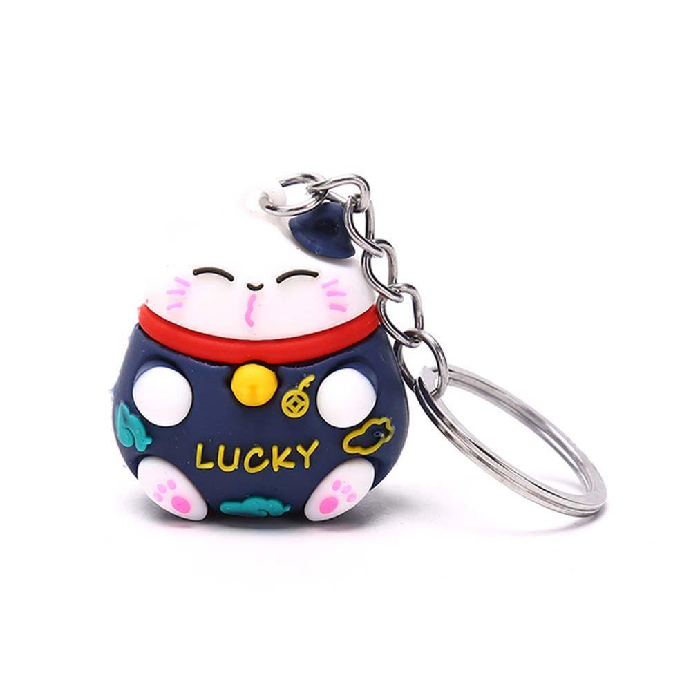 Аксессуар для телефона, украшения на удачу, брелок для автомобиля, сумка, брелок с изображением счастливого кота, мультяшный брелок
