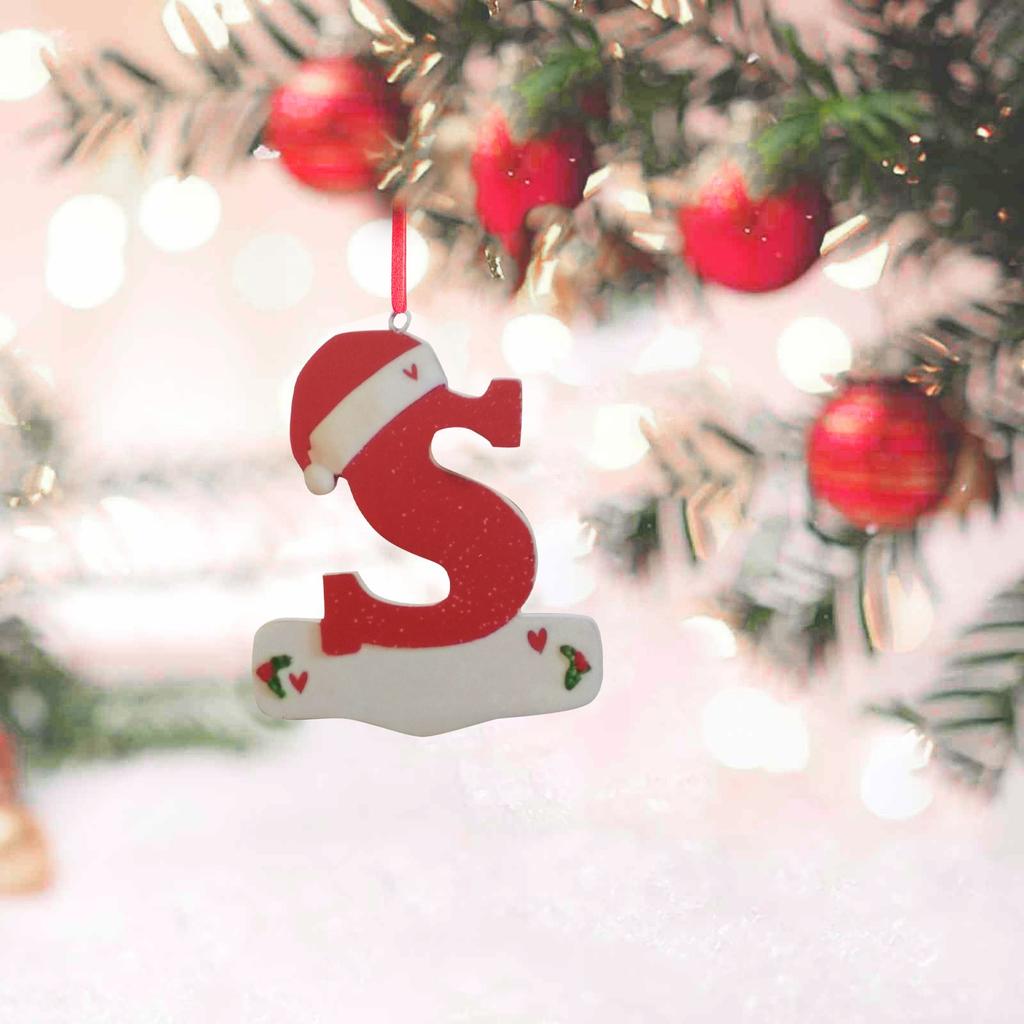 Рождественское украшение подвеска персонализированные рождественские украшения из 26 букв своими руками подвесное украшение на рождественскую елку новый год 2024